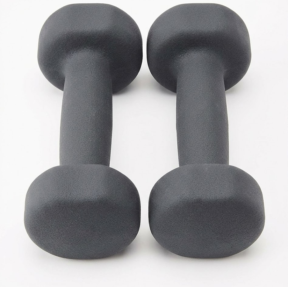Novaryn Anti-Roll Neoprene Dumbbells - Ergonomic Hand Weights for Home Workouts and Muscle Toning